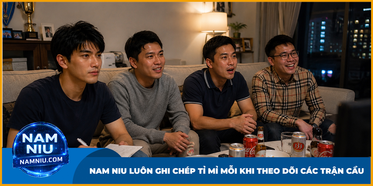 Nam Niu luôn ghi chép tỉ mỉ mỗi khi theo dõi các trận cầu